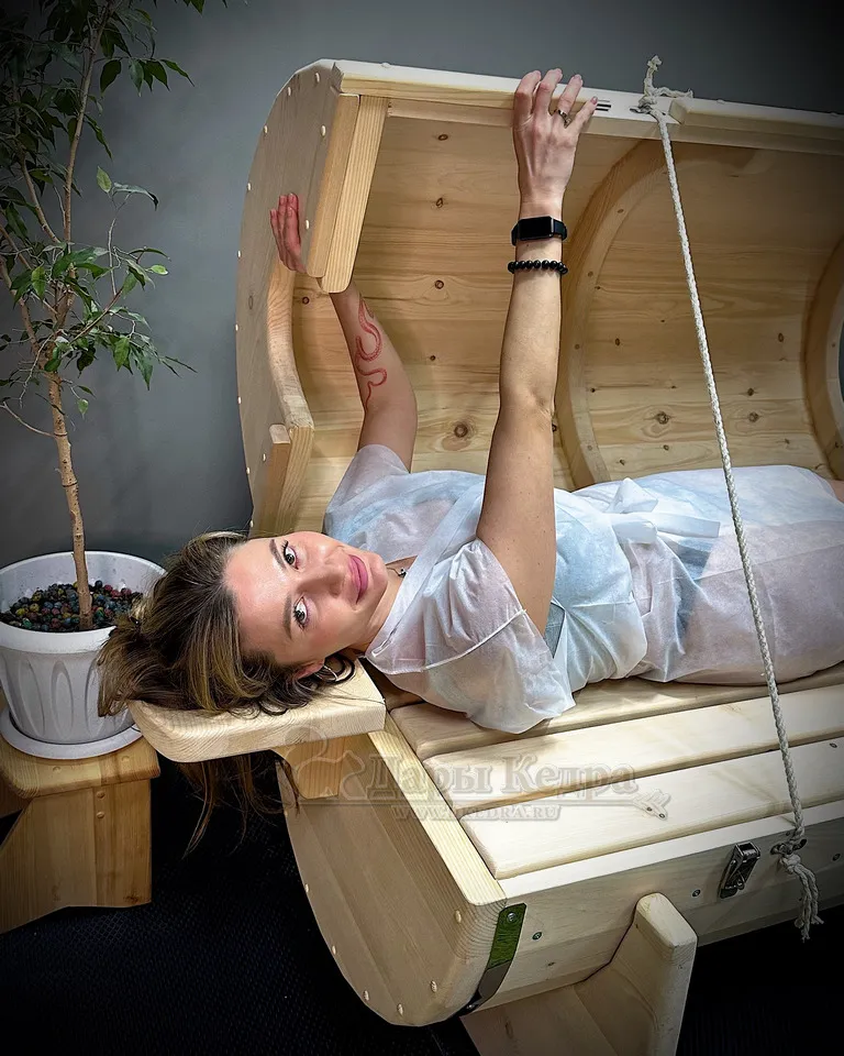 Кедровая бочка (фитобочка) горизонтальная «Профессиональная»