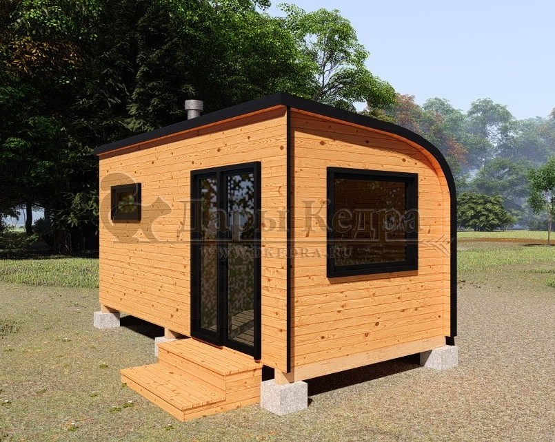 Баня «Парус» из кедра 5х2,35 м